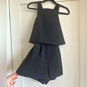 Keepsake the Label | Revolve | Black Open Tie Back Jumpsuit